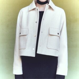 Zara Cream CROPPED SOFT
JACKET